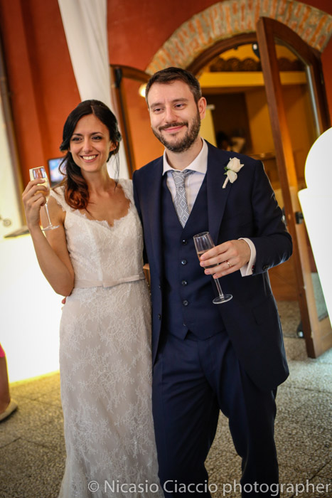 sposi durante matrimonio Golf Club San Vito a Gaggiano