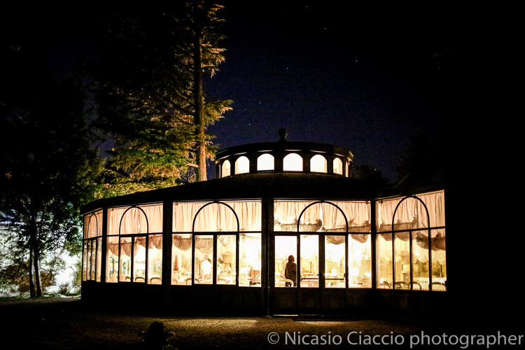 Foto Matrimonio Villa Acquaroli, foto notturna con stelle