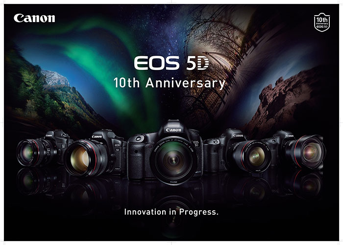 Anniversirio canon eos 5D - Canon festeggia i 10 anni serie Eos 5D
