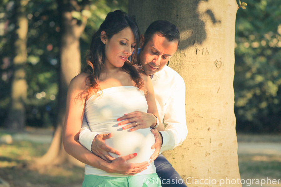 ritratto genitori durante la gravidanza milano