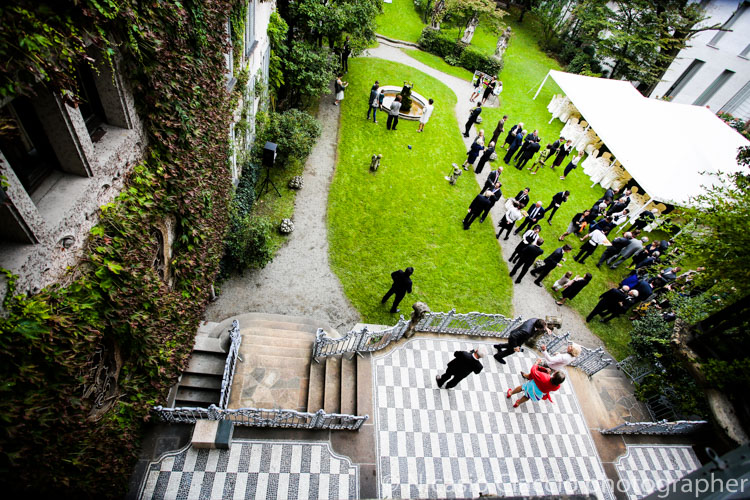 Vista dall'alto del Giardino di Casa Atellani, Milano