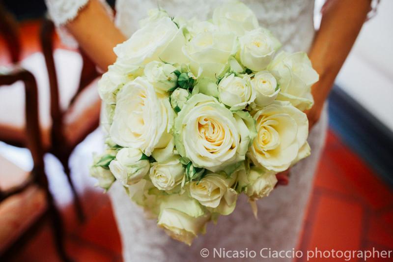 Bouquet Sposa rose bianche